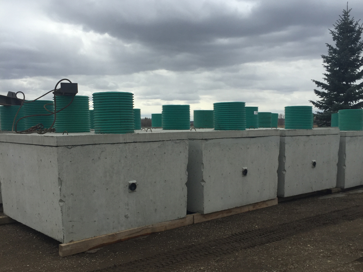 Concrete Septic Tanks Ready for Delivery, Calgary Alberta
